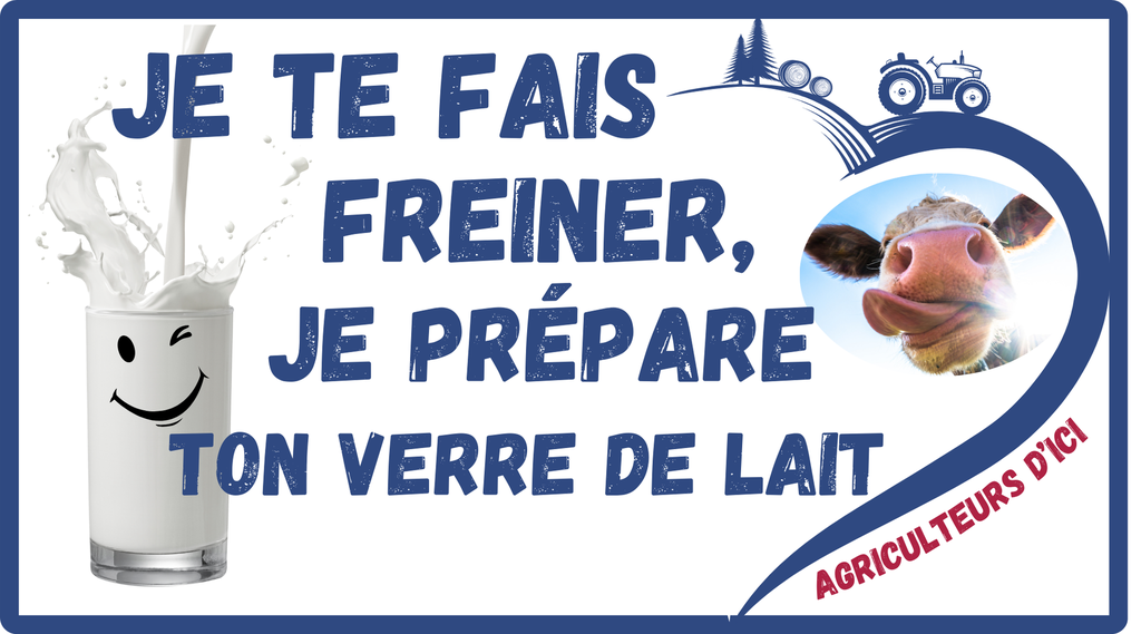 Je te fais freiner, je prépare ton verre de lait