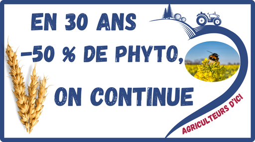 En 30ans, -50% de phytos 