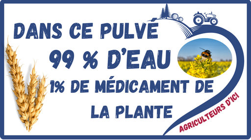 dans ce pulvé, 99% d'eau, 1% de médicament pour la plante